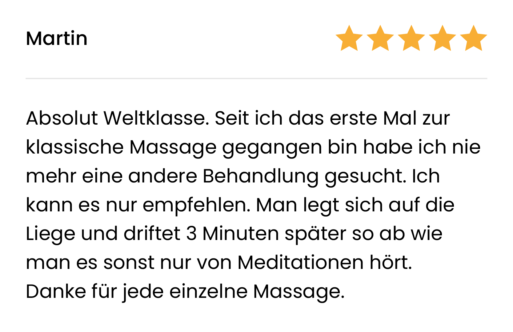 Massage Referenz Obfelden 1